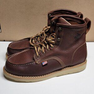 Georgia Boot 6 inch Wedge Moc Toe Leather  Work Boot Men's 13